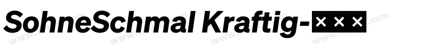 SohneSchmal Kraftig字体转换